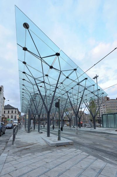Auvent Place Flagey